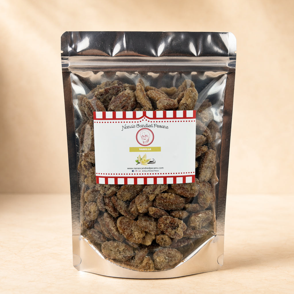 Vanilla Roasted Candied Pecans