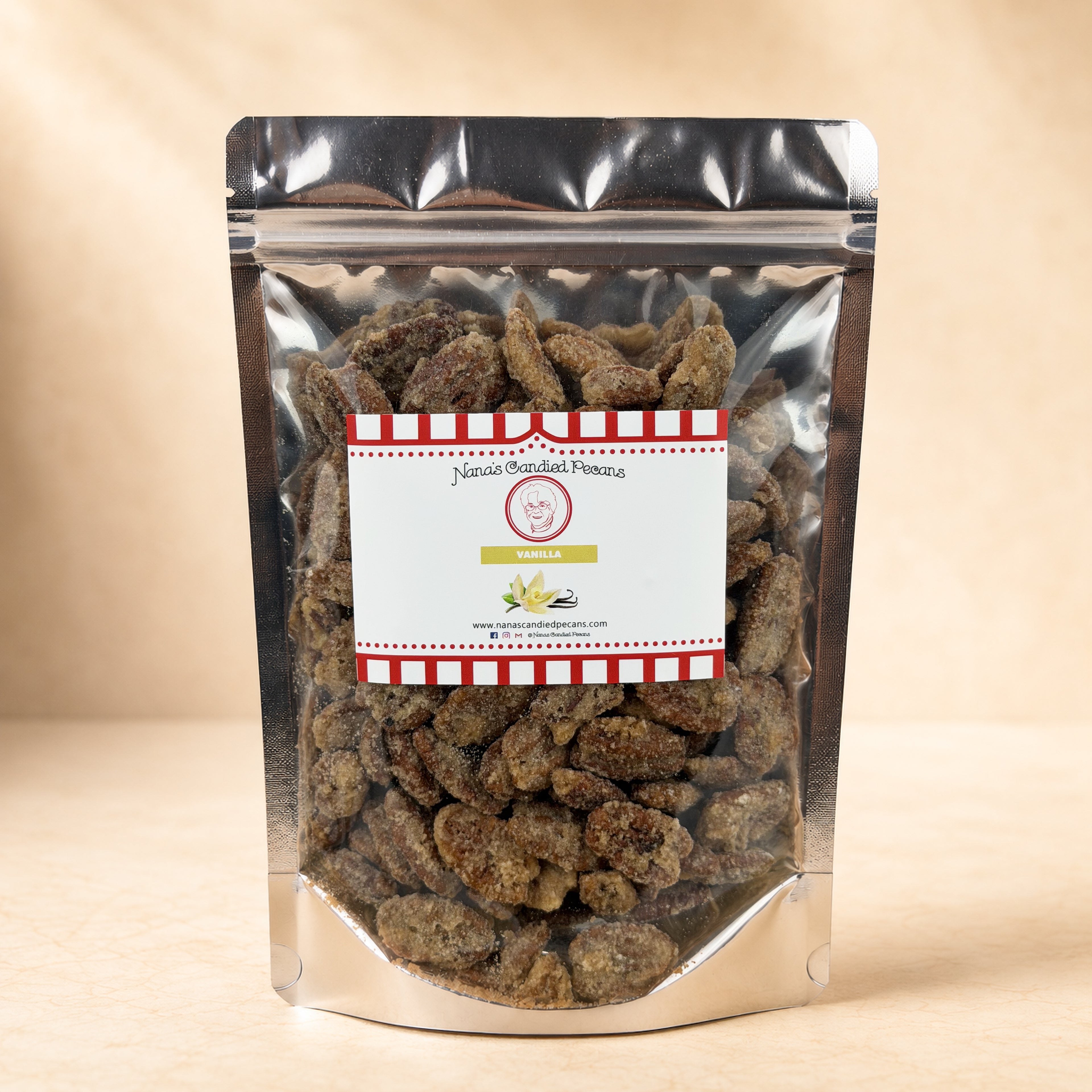 Vanilla Roasted Candied Pecans