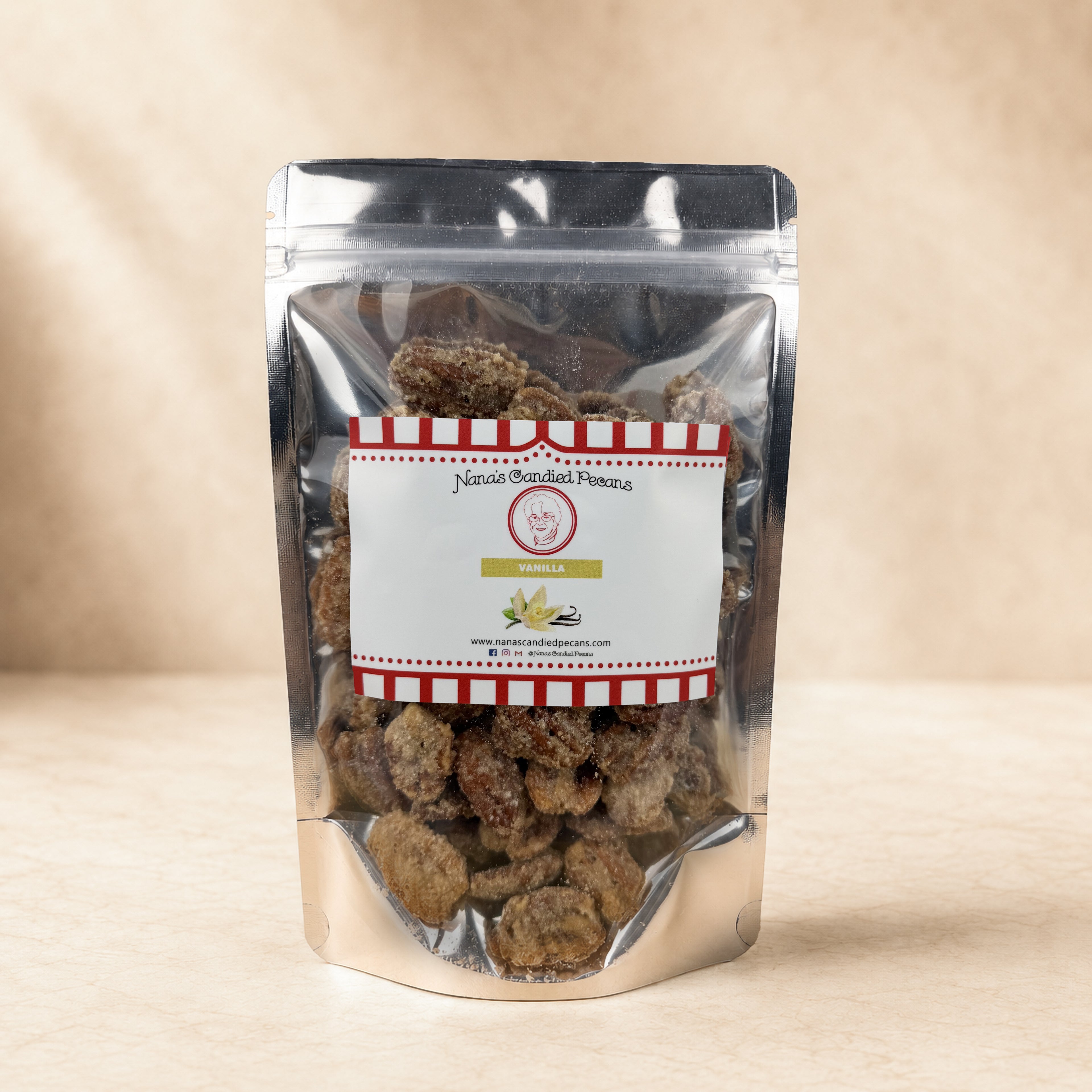Vanilla Roasted Candied Pecans