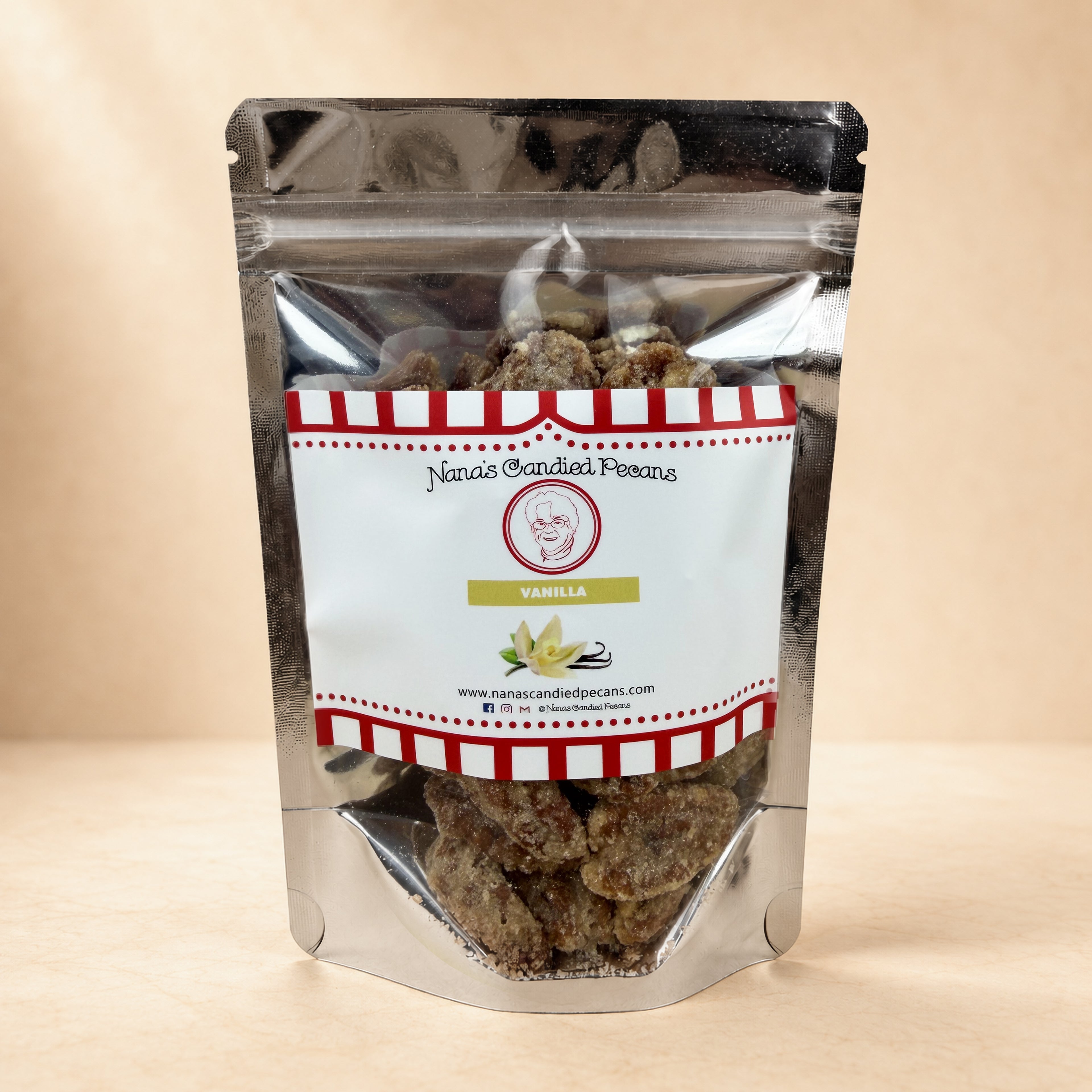 Vanilla Roasted Candied Pecans