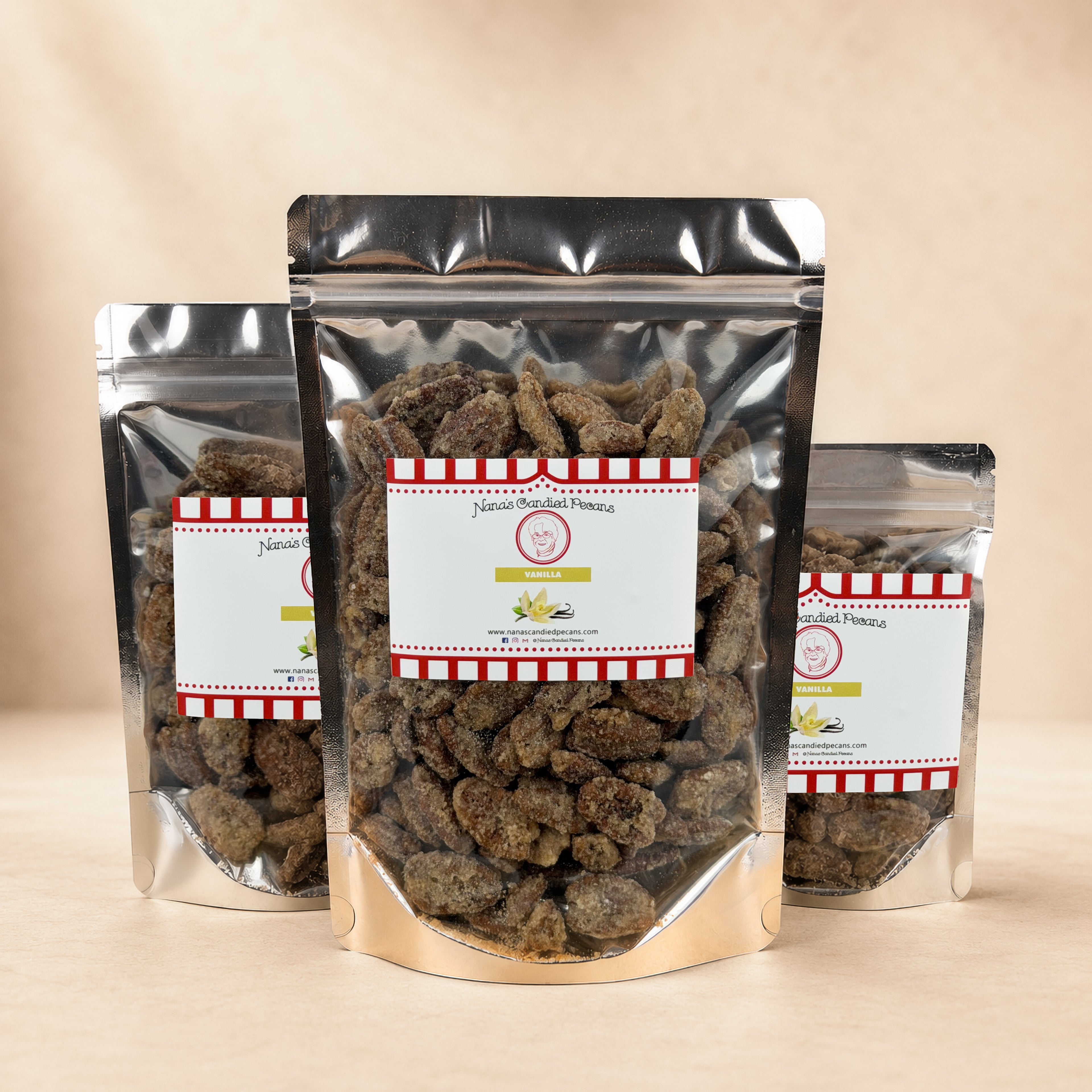 Vanilla Roasted Candied Pecans